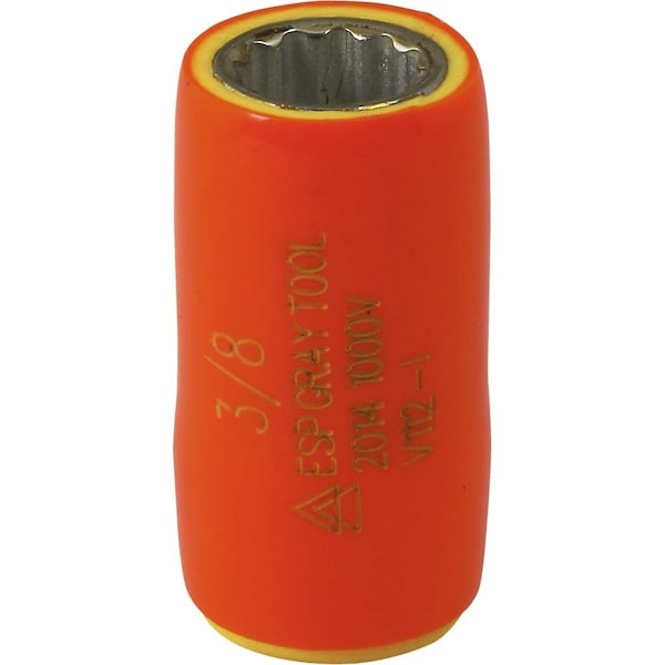 Gray Tools 3/8" X 1/4" Drive 12 Point, Standard Length, 1000V Insulated V112-I - main